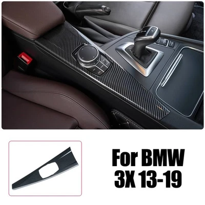 Carbon Fiber Multimedia Panel Cover Trim Perfect Fit for 3 Series F30 F34 - Image 1 of 4