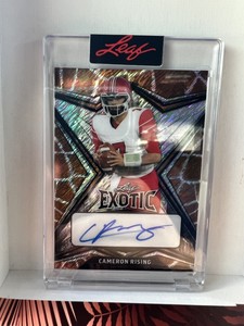2022 Leaf Exotic Cameron Rising Autograph Auto /4 Giraffe Shimmer