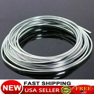49FT Car Chrome Moulding Trim Strip Auto Door Edge Scratch Guard Protector Cover - Picture 1 of 7