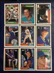 1992 Topps TORONTO BLUE JAYS Complete Team Set 33 GREEN RC, WORLD SERIES CHAMPS - Picture 1 of 1