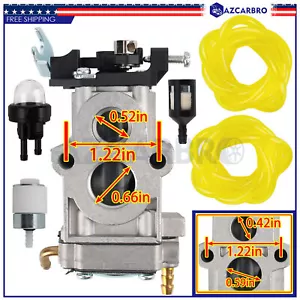 Carburetor for Walbro WYA-79 Husqvarna 350BT 150BT 502845001 & Fuel line Filter - Picture 1 of 11