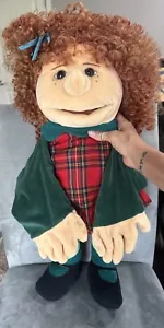 Folktails Folkmanis Furry Folk 26” Full Body Puppet Girl Curly Red Hair - Picture 1 of 13