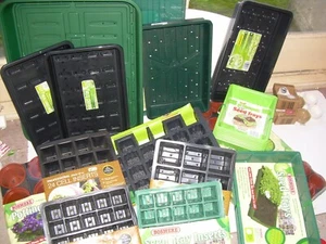 Bandejas de riego/semilla/grava/insertos de semillas/bandejas lanzadera: varios estilos - Imagen 1 de 79