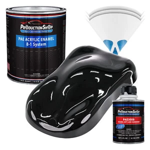 ProductionShop High Gloss Black Pearl Acrylic Enamel Quart Kit, Auto Paint - Picture 1 of 1
