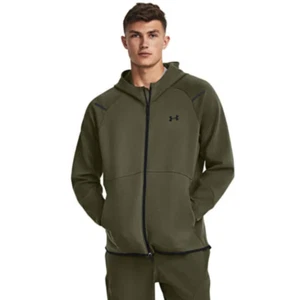 Under Armour Men's Unstoppable Fleece Full Zip Hoodie Sweatshirt Medium Green - Picture 1 of 9