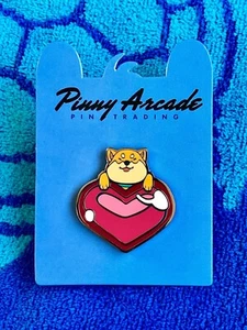 Pinny Arcade PAX Aus 2019 Best Friend Pin Corgi Dog Puppy Heart Starcolt Games - Picture 1 of 1