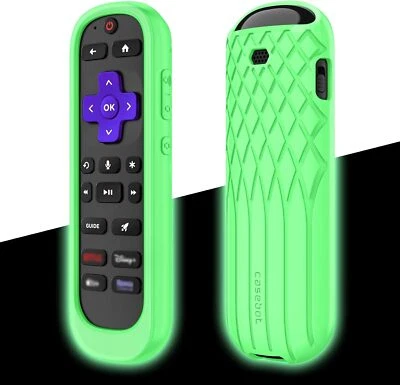 Protective Case for Roku Voice Remote Pro (2nd Edition) Anti Slip Silicone Cover - Image 1 of 4