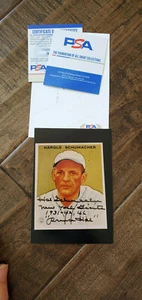 HAL SCHUMACHER PRINCE SIGNED AUTO PHOTO NEW YORK GIANTS 1931 DEBUT AS PSA DNA - Picture 1 of 1