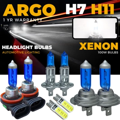 Fits Ford Fiesta MK7 Headlight 2008-17 Xenon White Hid Led Fog Side Light Bulbs - Image 1 of 4