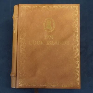 1974 Cook Islands 9 Coin Proof Set in Collectors Book - Free Shipping USA - Picture 1 of 12