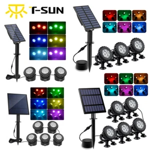 RGB Solar LED Gartenstrahler Teichbeleuchtung Pool Aquarium Outdoor Teich Licht - Bild 1 von 49