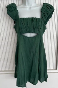 Nuevo con etiquetas Mini Vestido Free People Verde Bom Island XS - Imagen 1 de 7