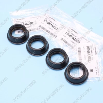 x4 Juego de sellos de tubo de bujía de aceite IMPREZA FORESTER genuino OEM Subaru NO TURBO Foto 1 de 4