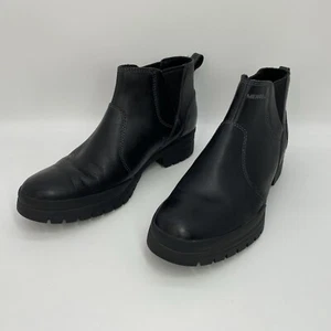 Merrell Boots Womens Size 9 Black Leather Chelsea Ankle Work City Leaf J00918 - Picture 1 of 13