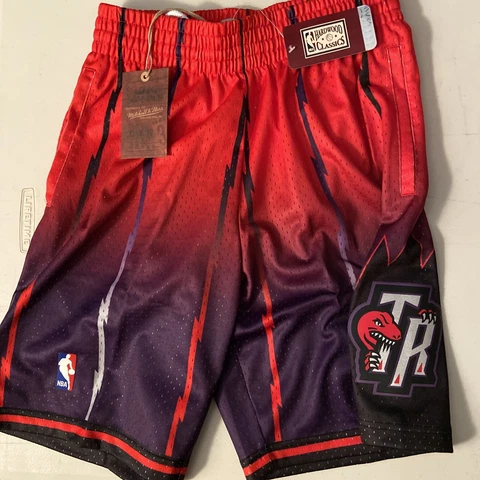 MITCHELL & NESS TORONTO RAPTORS BASKETBALL SHORTS HARDWOOD CLASSIC NBA Size S Cover