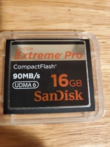 Sandisk Extreme Pro 16gb Compact Flash Card - Picture 1 of 4