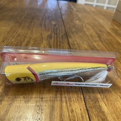 Creek Chub Super Knuckle Head 7”167007JPFHYC Holo AMARILLO Ojo Rojo 2,5 OZ Paquete Nuevo Foto 1 de 4