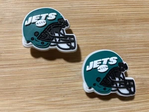 Casco de fútbol americano NFL New York Jets para zapatos de cocodrilo dijes Jibbitz - 2 piezas - Imagen 1 de 1