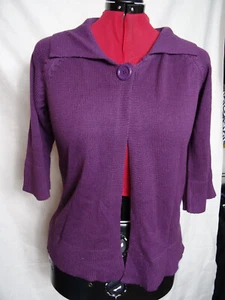 NKD Damen Cardigan, Strickjacke, Poncho Gr: 48 Lila Neu - Bild 1 von 4