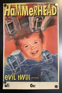 Vintage 90s HAMMERHEAD Evil Twin Poster 17x11 Amphetamine Noise Punk Rock - Picture 1 of 8