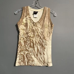 Harley Davidson Sz M Women Heart of Dixie Pelham AL Eagle Sleeveless T-Shirt - Picture 1 of 11