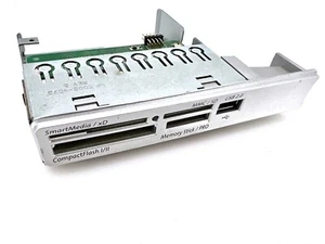 HP 5069-6325 4-Port USB 2.0 Memory Card Reader Silver Bezel - Picture 1 of 8