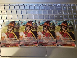 X4 "Crimson Demon With Red Eyes" Megumin TCG Weiss Schwarz Promo X4 L@@K! - Bild 1 von 1