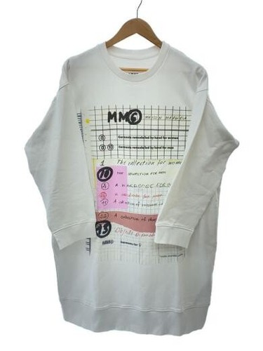 MAISON MARGIELA MM6 Vestito manica lunga S Cotone Bianco T Stampa S52CT0685