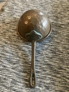 Vintage gehämmertes Kupfer Schöpfkelle Messinggriff 12 Zoll - Bild 1 von 6