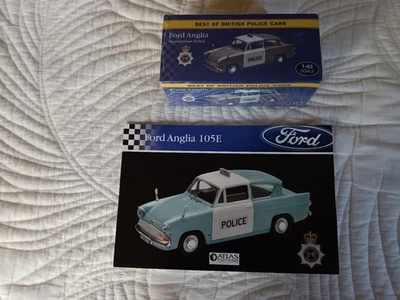 ATLAS EDICIONES LO MEJOR DE LOS COCHES DE POLICÍA BRITÁNICOS FORD ANGLIA METROPOLITAN ESCALA 1:43 Foto 1 de 3