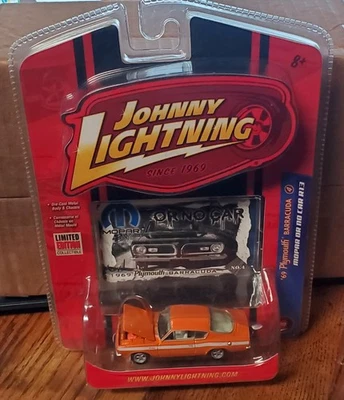Johnny Lightning 69 Plymouth Barracuda 340 Orange 1969 Mopar or No Car 1:64 R13 - Image 1 of 4