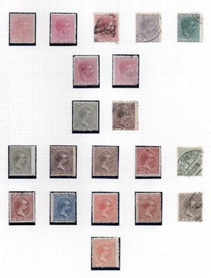 Puerto Rico (España) colección antigua sellos coloniales bonitos sin/usar Foto 1 de 2