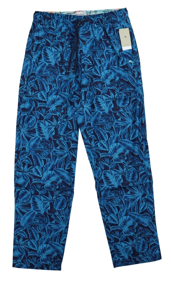 Tommy Bahama 男式抽绳休闲睡裤 100% 棉热带设计全新带标签 — 第 1/1 张图片