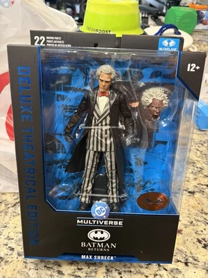 Figura DC Multiverse Max Shreck McFarlane Deluxe Teatro Batman Rojo Platino Foto 1 de 4