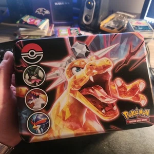 Pokémon Collectors Chest Lunch Box (Charizard) with Stickers Great Condition - Picture 1 of 8