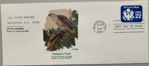 OFFICIAL MAIL 22C Scott UO74 FIRST DAY COVER 1985 FLEETWOOD CACHET FDC - Picture 1 of 1