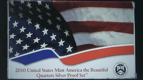 2010-S US Mint ATB Quarter 90% Silver Proof Set 5 Coins 23ococ0720 Cover