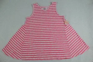 NEW Girls Swing Tank Top XL Size 14 - 16 Pink Stripe Soft Summer Shirt Fashion - Picture 1 of 4