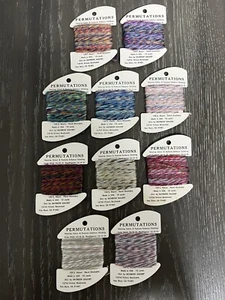 Rainbow Gallery Thread Permutations 100% Rayon - Lot of 10 All Different - Picture 1 of 12