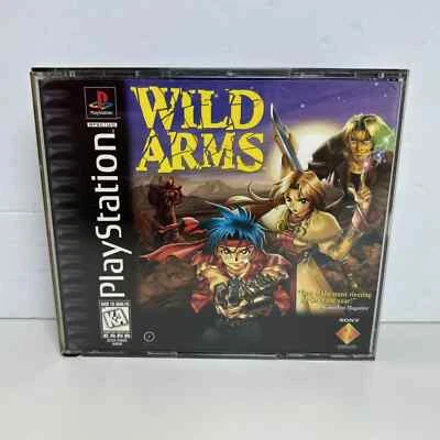 Wild Arms (Sony PlayStation 1, 1997) CIB Completo Excelente Probado Foto 1 de 3