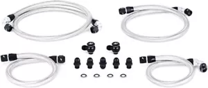 NUEVO Kit de línea de aceite Mishimoto MMSBH-RX8-04K para Mazda RX-8 2004-2008 plateado - Imagen 1 de 8