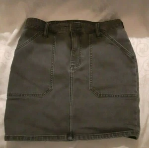Wrangler Women's Gray Jeans Stretch Skirt Distressed Size 28 - Picture 1 of 6