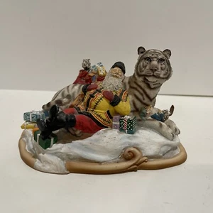 Santa's World Travels MARURI Cat Nap Limited Edition 1996 Tiger Figurine - Afbeelding 1 van 9