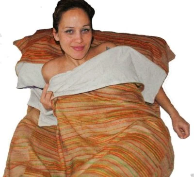 TERRAPIN TRADING LTD Original Fair Trade Tibetische Yakwolle Wollschlafsack / Futter Made in Nepal