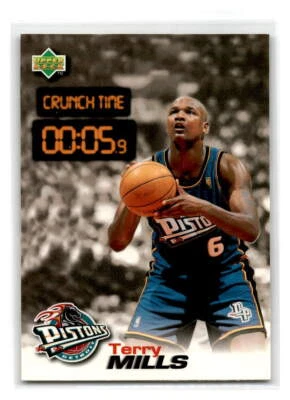 1997 Upper Deck Nestle Crunch Time - #CT30 - Terry Mills - Detroit Pistons - Image 1 of 2