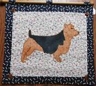 Handmade Australian Terrier Dog Hand Stitched Wall Hanging