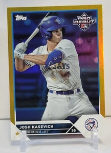 2023 Topps Pro Debut Josh Kasevich #PD-154 Gold Foil /50 - Bild 1 von 2