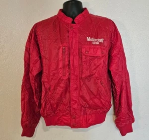 Vintage MOTORCRAFT RACING Jacke L 80er rot Windbreaker Rennmantel - Bild 1 von 7