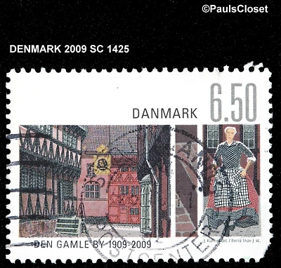 DENMARK 2009 SC 1425 MAYOR'S HOUSE 6.50k MULTICOLOR USED NO GUM FINE/VERY FINE - Image 1 of 2