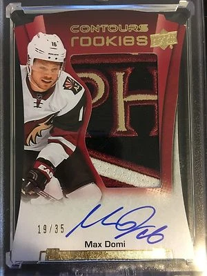 2015-16 Cubierta Superior Contornos Novatos #156 Max Domi 19/35 ¡¡Parche y autógrafo!!* Foto 1 de 2